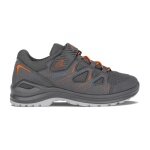 Lowa Wanderschuhe Innox Evo GTX Low (Synthetik/Textil, wasserdicht) graphitegrau/flame Kleinkinder