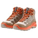 Lowa Wanderschuhe Maddox Pro Mid GTX Junior (Textil/Veloursleder, wasserdicht) braun/orange Kinder