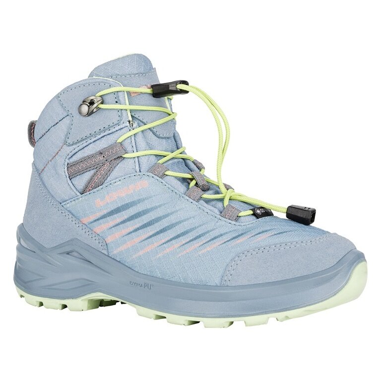 Lowa Wanderschuhe Zirrox II GTX MID Junior (Multifunktion, wasserdicht) arktisblau/mintgrün Kinder