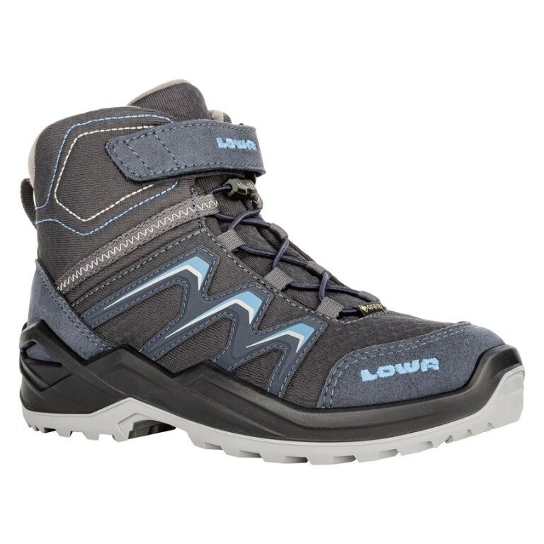 Lowa Winterschuhe Maddox Warm Mid GTX (Textil/Synthetik, wasserdicht) 2024 stahlblau Kinder