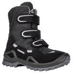 Lowa Winterschuhe Milo Evo GTX High (Textil/Synthetik, wasserdicht) schwarz/grau Kinder