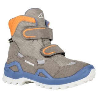 Lowa Winterschuhe Milo Evo Mid GTX (Textil/Synthetik, wasserdicht) braun/orange Kinder