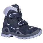 Lowa Winterschuhe Milo Evo Mid GTX (Textil/Synthetik, wasserdicht) navyblau/lavender Kinder