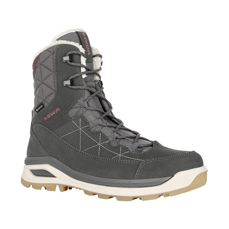 Lowa Winterstiefel Ottawa GTX 2024 (Veloursleder/Textil, wasserdicht) anthrazitgrau/altrosa Damen