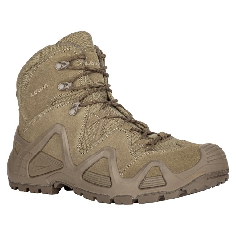 Lowa Military-Stiefel Arbeitsschuhe Zephyr GTX MID TF (Veloursleder, wasserdicht) 2025 coyote OP braun Herren