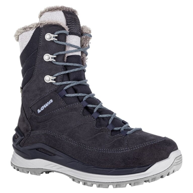 Lowa Winterstiefel Calceta EVO GTX (Veloursleder, wasserdicht) 2024 navyblau/eisblau Damen