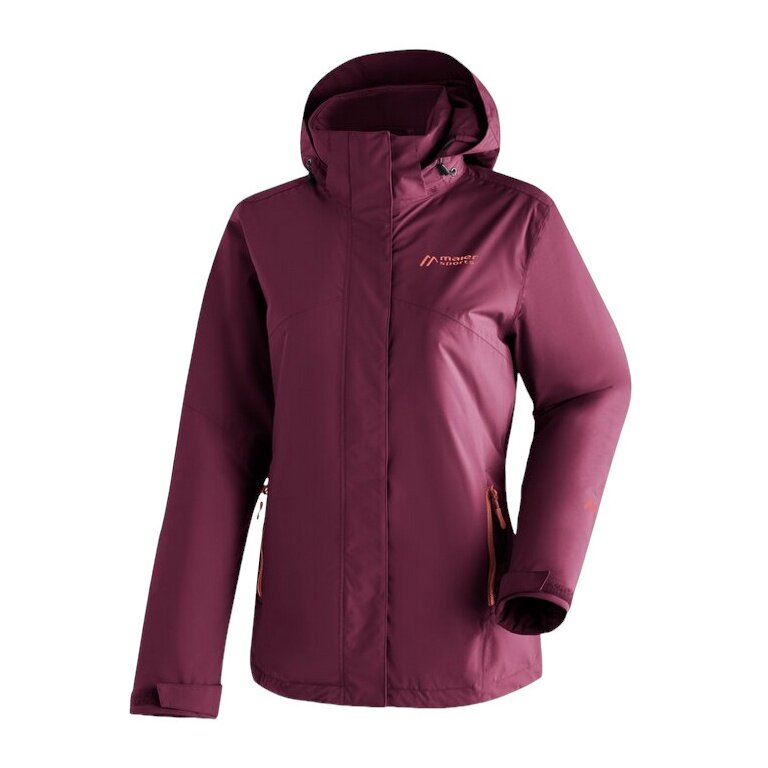 Maier Sports Wanderjacke Metor Therm Rec (leichte wattierung, wasserdicht, winddicht) burgundrot Damen