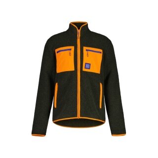 Maloja Fleecejacke SeloM Mountain Fleece (Wolle, Brusttasche) forestgrün Herren