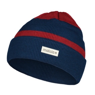 Maloja Strickmütze (Beanie) Vittorio - dunkelblau/rot