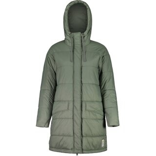 Maloja Wintermantel FossanM Urban Puffer Coat (PrimaLoft® BIO133, winddicht) grün Damen