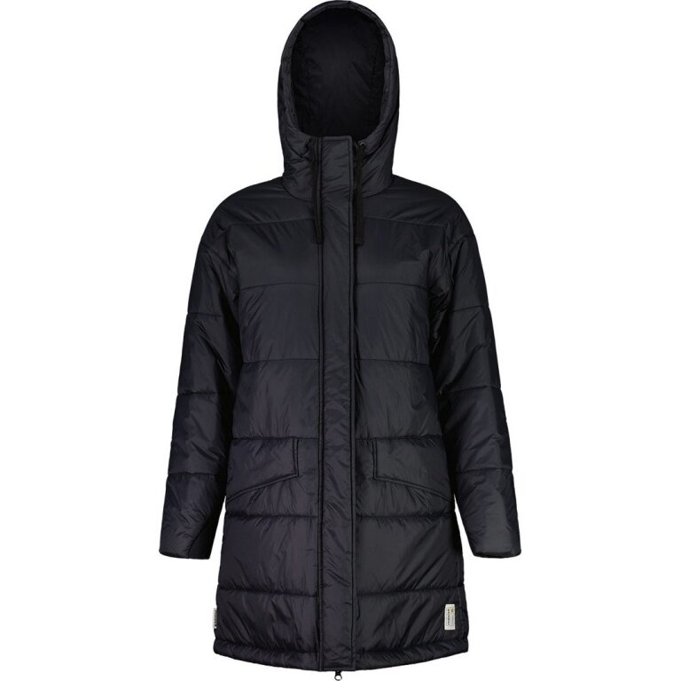 Maloja Wintermantel FossanM Urban Puffer Coat (PrimaLoft® BIO133, winddicht) schwarz Damen