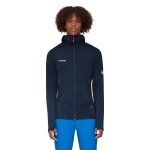 Mammut Fleecejacke Taiss Light ML Hooded (Midlayer, 4-Wege Stretch) marineblau Herren