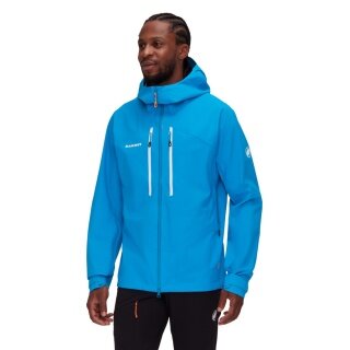 Mammut Ganzjahresjacke Taiss Hardshell mit Kapuze (wasserdicht, winddicht) hellblau Herren