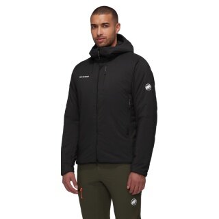 Mammut Isolationsjacke Rime Flex Insulated Hooded (windabweisend, wasserabweisend) schwarz Herren