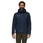 Mammut Isolationsjacke Rime Flex Insulated Hooded (windabweisend, wasserabweisend) marineblau Herren