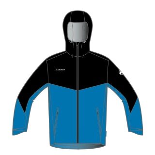 Mammut Regen-/Wanderjacke Convey Tour Hardshell Hooded (Gore-Tex 2.5‑Lagen) blau Herren