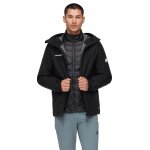 Mammut Wander-Winterjacke Convey 3in1 Hardshell (wasserdicht, leicht) 2024 schwarz Herren