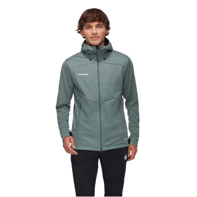 Mammut Ganzjahres-Softshelljacke Ultimate VII SO Hooded (winddicht) grau Herren