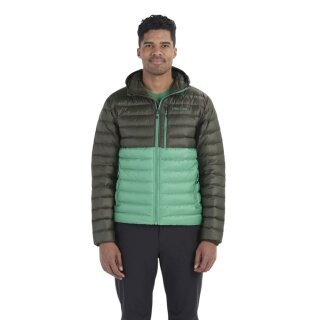 Marmot Winter-Daunenjacke Highlander Hoody dunkelgrün/grün Herren