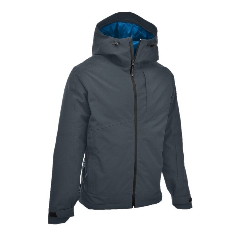 Maul Trekking-Wanderjacke Terrak MTX 10.0 Megatex (wasserdicht, winddicht, atmungsaktiv) dunkelgrau/blau Herren