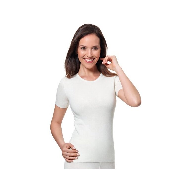 Medima Unterwäsche Shirt (mit Angora-Frottee) Kurzarm weiss Damen (Gr. S-L)