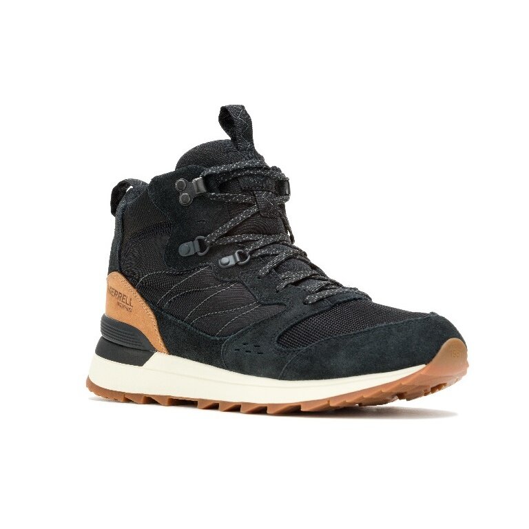 Merrell Sneaker Alpine 83 SNKR Recraft Mid WP (wasserdicht, Wildleder/Mesh) schwarz Herren