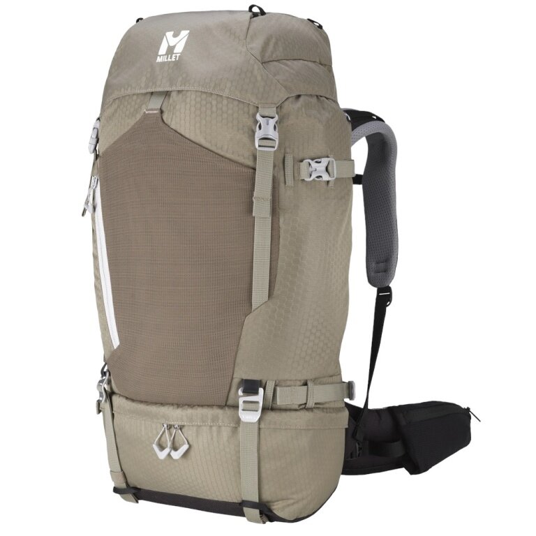 Millet Wanderrucksack Ubic (für Mehrtagestouren, komfortables Tragesystem, vielseitig, funktionell) grau Damen - 40 Liter