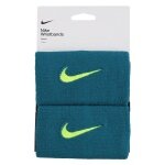 Nike Schweissband Tennis Premier Jumbo 2024 blaugrün/volt - 2 Stück