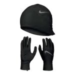 Nike Essential Mütze + Handschuhe Set schwarz