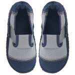 nanga Hausschuhe Slipper Klette schiefergrau Kinder (Größe 31-35)