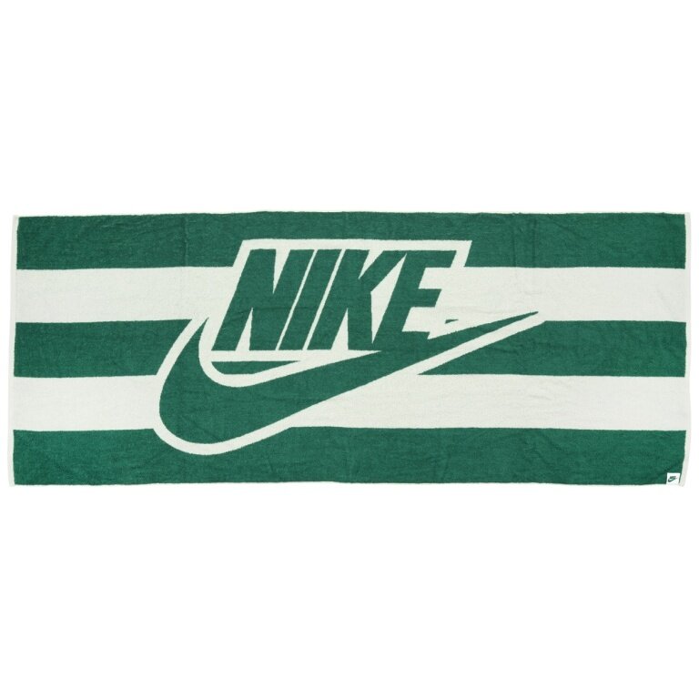 Nike Duschtuch Club Pool Towel (Baumwolle) grün/weiss 170x70cm