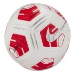 Nike Fussball - Trainingsball Strike Team (Große 5) weiss/rot/silber - 1 Ball