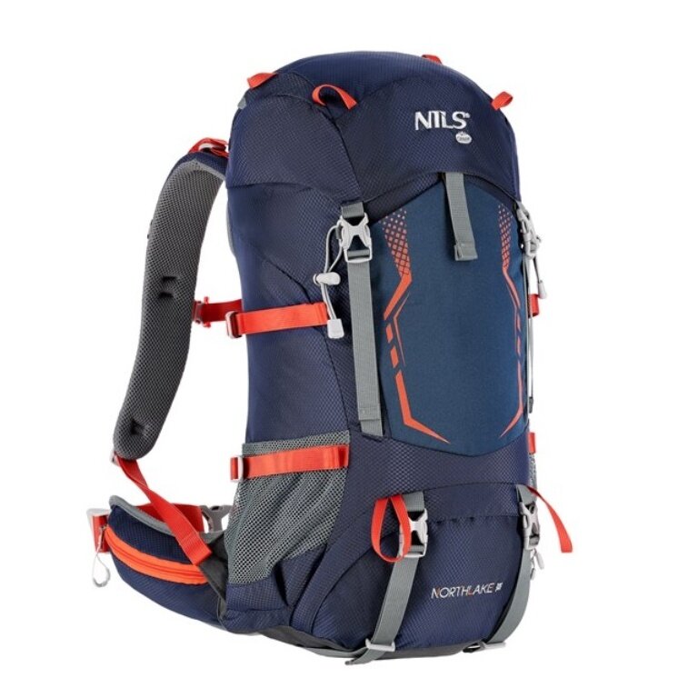 Nils Camp Wanderrucksack NC1993 Northlake (für Tages- und Mehrtageswanderungen) marineblau 30+10 Liter