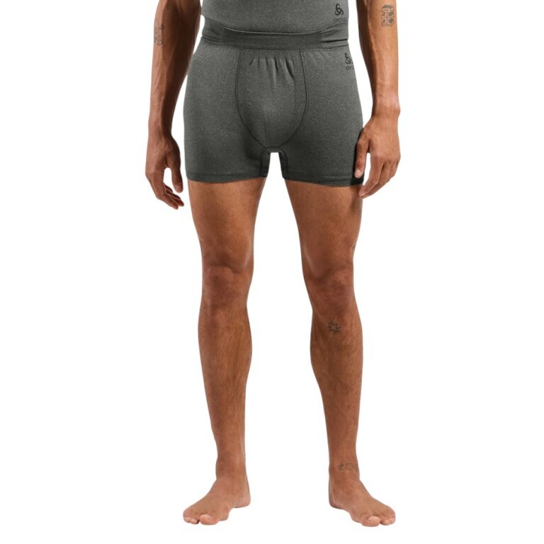 Odlo Unterwäsche Boxershort Performance Light (Materialmix, atmungsaktiv) grau melange Herren - 1 Stück