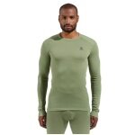 Odlo Langarmshirt Active Warm Eco (warm, weich, Innenseite angeraut) Unterwäsche grün Herren