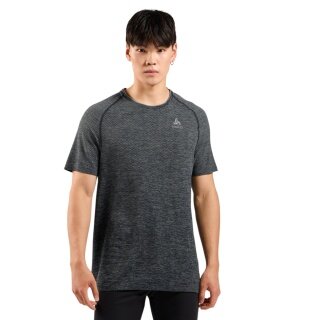 Odlo Sport-Freizeit Tshirt Essential Seamless (leicht, feuchtigkeitsregulierend) grau melange Herren