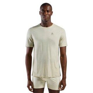 Odlo Funktionsunterwäsche Tshirt Natural Merino 160 (wärmeregulierung, Merinowolle) beige Herren