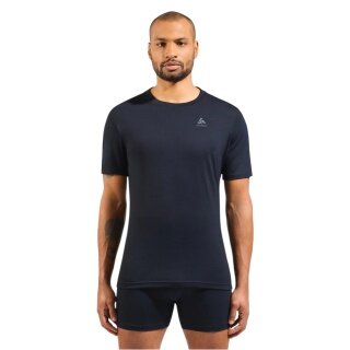 Odlo Funktionsunterwäsche Tshirt Natural Merino 160 (wärmeregulierung, Merinowolle) schwarz Herren