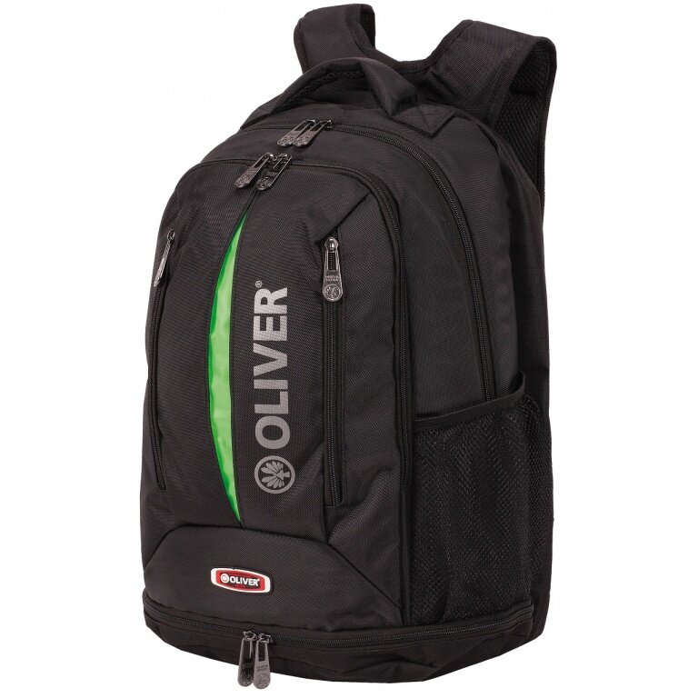 Oliver Rucksack TS (Haupt-, Schläger-, Schuhfach) schwarz