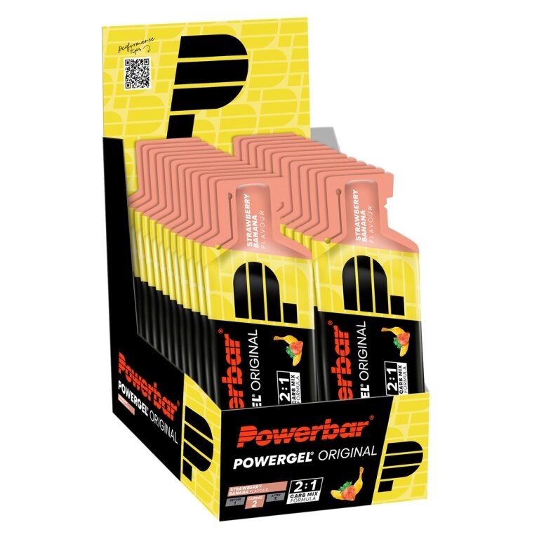 PowerBar PowerGel Original (Kohlenhydrat-Gel) Erdbeere/Banane 24x41g Box