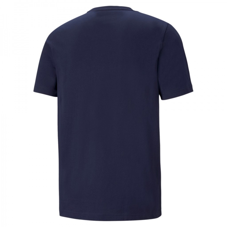 Puma Baumwolle) online Essentials bestellen Freizeit-Tshirt peacoatblau Herren Logo (100%