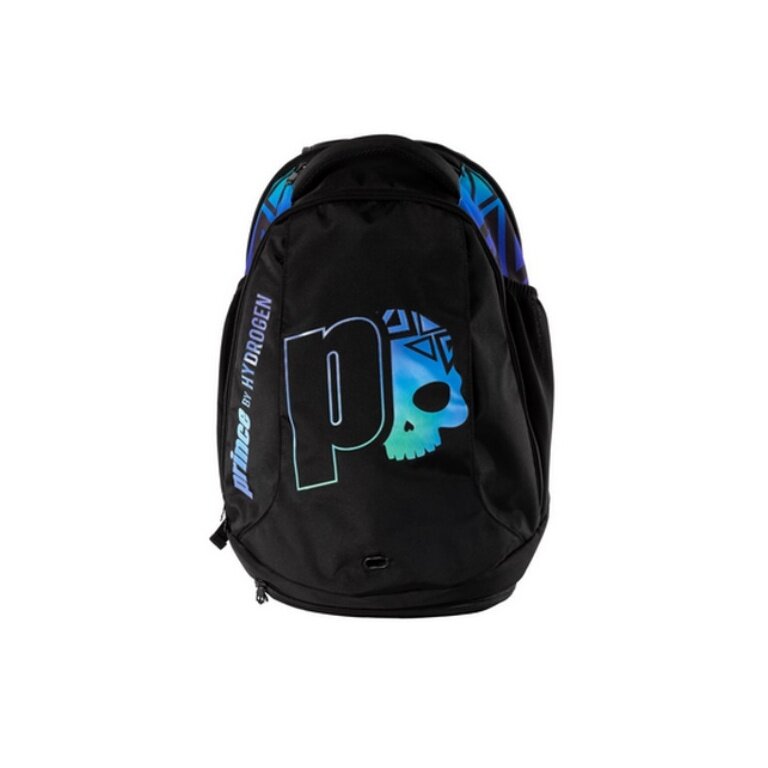 Prince Tennis-Rucksack by Hydrogen Neon (Haupt-, Schläger- und Schuhfach) schwarz/bunt