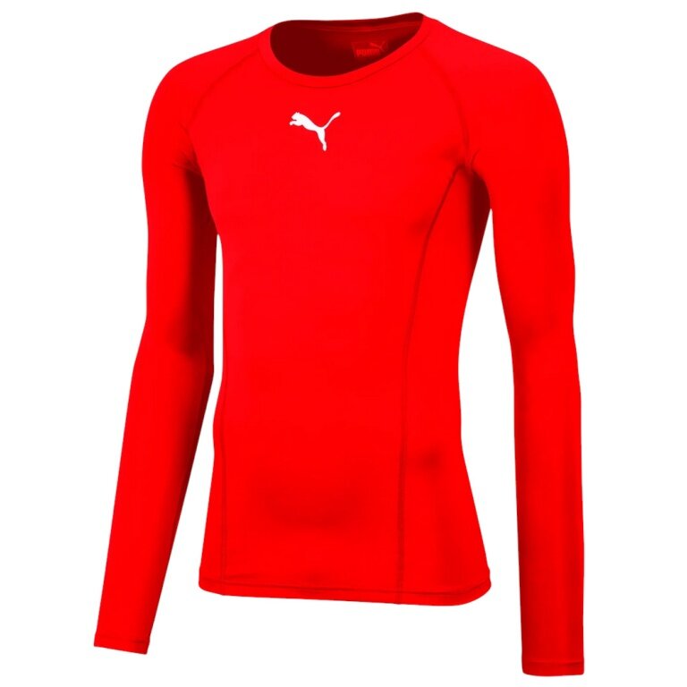 Puma Funktionsunterwäsche Langarmshirt LIGA Baselayer Tee - rot Herren