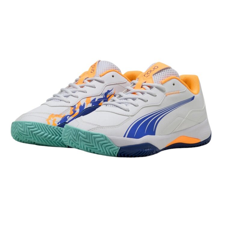 Puma Padelschuhe Nova Smash Allcourt 2025 weiss/bunt Herren