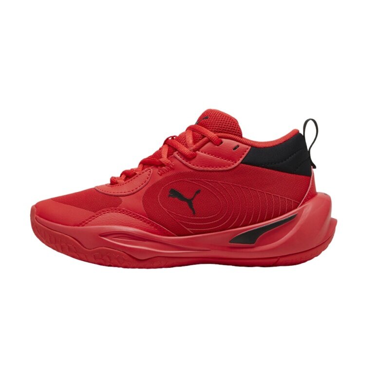 Puma Hallen-Indoorschuhe Playmaker Pro rot/schwarz Kinder