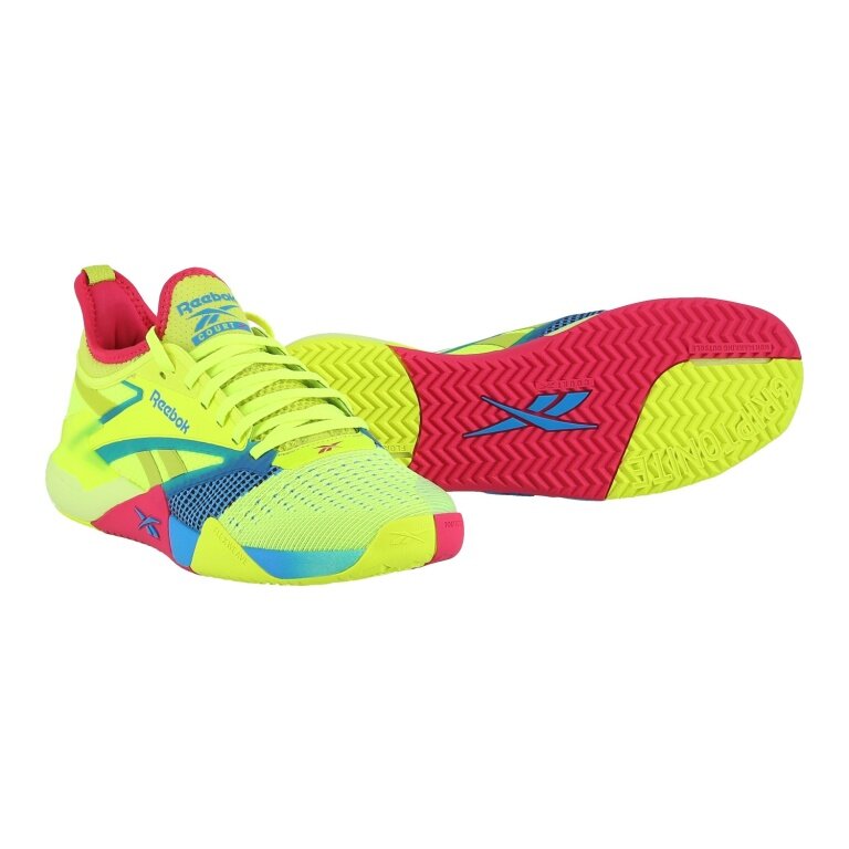 Reebok Hallen-Indoorschuhe Nano Court lime/aqua/pink Herren