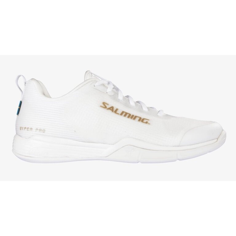 Salming Hallen-Indoorschuhe Viper Pro Leichtigkeit/Beweglichkeit weiss/gold Herren