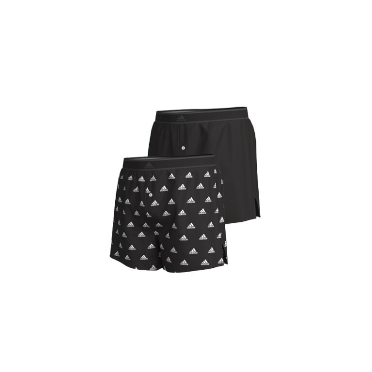 adidas Unterwäsche Boxershorts Woven schwarz/schwarz - 2 Stück