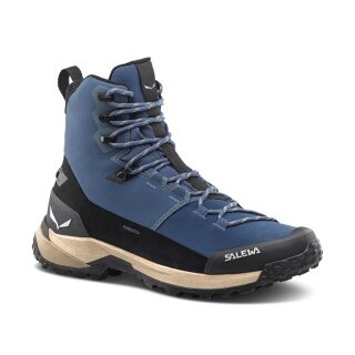 Salewa Wanderschuhe Puez Winter Mid Powertex (Trekking, wasserdicht Powertex®-Membran) denimblau/schwarz Herren