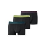 Schiesser Unterwäsche Boxershorts 95/5 Organic Cotton Webgummibund schwarz Herren - 3 Stück